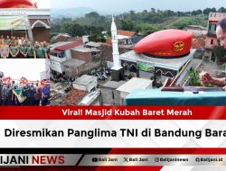 Viral! Masjid Kubah Baret Merah Diresmikan Panglima TNI di Bandung Barat