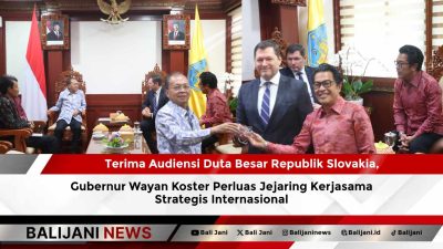 Terima Audiensi Duta Besar Republik Slovakia, Gubernur Wayan Koster Perluas Jejaring Kerjasama Strategis Internasional
