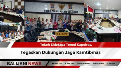 Tokoh Sidetapa Temui Kapolres, Tegaskan Dukungan Jaga Kamtibmas
