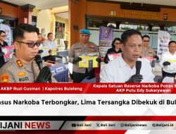 Lima Kasus Narkoba Terbongkar, Lima Tersangka Dibekuk di Buleleng