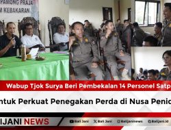 Wabup Tjok Surya Beri Pembekalan 14 Personel Satpol PP untuk Perkuat Penegakan Perda di Nusa Penida