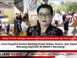 Ny. Putri Suastini Koster Berbagi Kisah Hidup, Sastra, dan Teater dalam Bincang Inspiratif di SMAN 1 Rendang