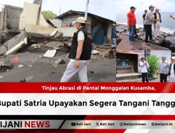 Tinjau Abrasi di Pantai Monggalan Kusamba, Bupati Satria Upayakan Segera Tangani Tanggul