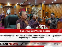 Gubernur Koster Instruksi Para Kadis Jadikan Data BPS Rujukan Penguatan Pelaksanaan Program agar Tepat Sasaran