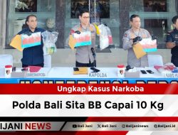 Ungkap Kasus Narkoba Polda Bali Sita BB Capai 10 Kg
