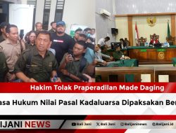 Hakim Tolak Praperadilan Made Daging, Kuasa Hukum Nilai Pasal Kadaluarsa Dipaksakan Berlaku