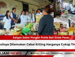 Satgas Saber Pangan Polda Bali Sidak Pasar, Hasilnya Ditemukan Cabai Kriting Harganya Cukup Tinggi