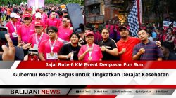 Jajal Rute 6 KM Event Denpasar Fun Run, Gubernur Koster: Bagus untuk Tingkatkan Derajat Kesehatan