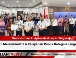 Ombudsman RI Apreasiasi Lapas Singaraja, Opini Maladministrasi Pelayanan Publik Kategori Sangat Baik