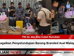 TNI AL dan Bea Cukai Nunukan Gagalkan Penyelundupan Barang Branded Asal Malaysia