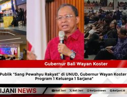 Diskusi Publik “Sang Pewahyu Rakyat” di UNUD, Gubernur Wayan Koster Jabarkan Program 1 Keluarga 1 Sarjana