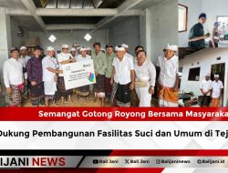 Semangat Gotong Royong Bersama Masyarakat, PLN Dukung Pembangunan Fasilitas Suci dan Umum di Tejakula