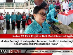 Bergerak dan Berbagi di Kabupaten Tabanan, Ibu Putri Koster Ingin Tiga Kecamatan Jadi Percontohan PSBS