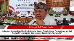 Jalankan Arahan Presiden RI, Gubernur Koster Pimpin Rakor Forkopimda se-Bali, Perkuat Penanganan Sampah dan Tata Kelola Pariwisata