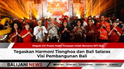 Wagub Giri Prasta Hadiri Perayaan Imlek Bersama INTI Bali, Tegaskan Harmoni Tionghoa dan Bali Selaras Visi Pembangunan Bali