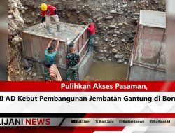 Pulihkan Akses Pasaman, TNI AD Kebut Pembangunan Jembatan Gantung di Bonjol