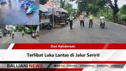 Dua Kendaraan Terlibat Laka Lantas di Jalur Seririt