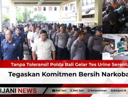Tanpa Toleransi! Polda Bali Gelar Tes Urine Serentak, Tegaskan Komitmen Bersih Narkoba