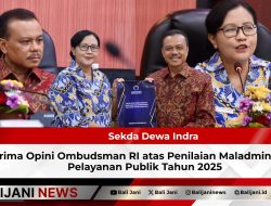 Sekda Dewa Indra Terima Opini Ombudsman RI atas Penilaian Maladministrasi Pelayanan Publik Tahun 2025