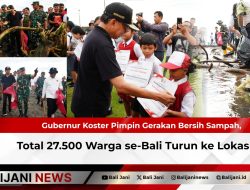 Gubernur Koster Pimpin Gerakan Bersih Sampah, Total 27.500 Warga se-Bali Turun ke Lokasi