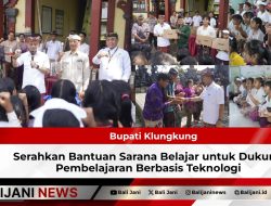 Bupati Klungkung Serahkan Bantuan Sarana Belajar untuk Dukung Pembelajaran Berbasis Teknologi