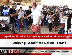 Bupati Satria Salurkan Dana Apresiasi Pembuatan Ogoh-ogoh, Dukung Kreatifitas Sekaa Teruna