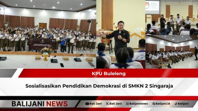 KPU Buleleng Sosialisasikan Pendidikan Demokrasi di SMKN 2 Singaraja