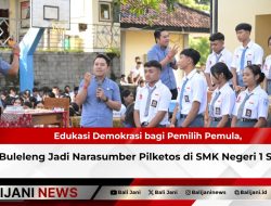 Edukasi Demokrasi bagi Pemilih Pemula, KPU Buleleng Jadi Narasumber Pilketos di SMK Negeri 1 Seririt