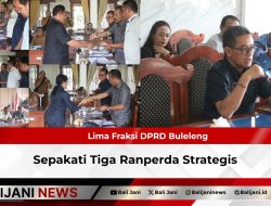 Lima Fraksi DPRD Buleleng Sepakati Tiga Ranperda Strategis
