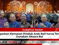 Gubernur Koster Tegaskan Kemasan Produk Arak Bali harus Tertib Gunakan Aksara Bali