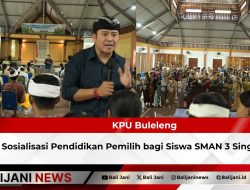 KPU Buleleng Gelar Sosialisasi Pendidikan Pemilih bagi Siswa SMAN 3 Singaraja