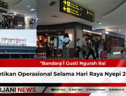 Bandara I Gusti Ngurah Rai Hentikan Operasional Selama Hari Raya Nyepi 2026