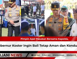 Pimpin Apel Pasukan Bersama Kapolda, Gubernur Koster Ingin Bali Tetap Aman dan Kondusif