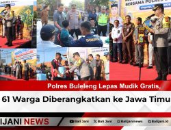 Polres Buleleng Lepas Mudik Gratis, 61 Warga Diberangkatkan ke Jawa Timur