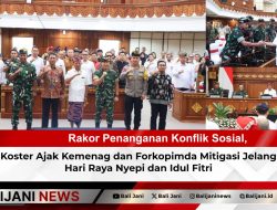 Rakor Penanganan Konflik Sosial, Koster Ajak Kemenag dan Forkopimda Mitigasi Jelang Hari Raya Nyepi dan Idul Fitri