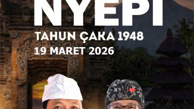 Pemerintah Provinsi Bali Mengucapkan Selamat Hari Raya Nyepi Tahun Caka 1948 Tahun 2026