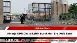 Didik Rachbini: Kinerja DPR Dinilai Lebih Buruk dari Era Orde Baru