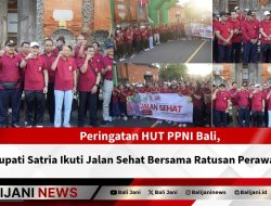 Peringati HUT PPNI Bali, Bupati Satria Ikuti Jalan Sehat Bersama Ratusan Perawat