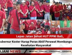 Lepas Jalan Sehat HUT PPNI Bali, Gubernur Koster Harap Peran Aktif Perawat Membangun Kesehatan Masyarakat