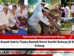 Optimalkan Kesejahteraan Warga, Bupati Satria Tinjau Rumah Deret Santhi Rahayu di Desa Sulang