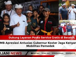 Dukung Layanan Posko Service Gratis di Besakih, PBMB Apresiasi Antusias Gubernur Koster Jaga Kenyamanan Mobilitas Pemedek