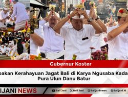 Gubernur Koster Doakan Kerahayuan Jagat Bali di Karya Ngusaba Kadasa Pura Ulun Danu Batur