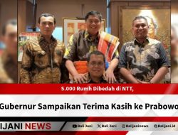 5.000 Rumah Dibedah di NTT, Gubernur Sampaikan Terima Kasih ke Prabowo