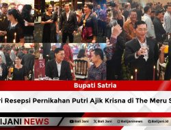Bupati Satria Hadiri Resepsi Pernikahan Putri Ajik Krisna di The Meru Sanur