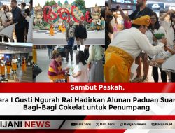 Sambut Paskah, Bandara I Gusti Ngurah Rai Hadirkan Alunan Paduan Suara dan Bagi-Bagi Cokelat untuk Penumpang
