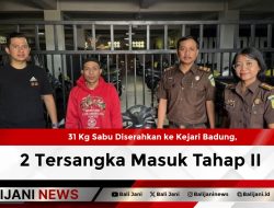 31 Kg Sabu Diserahkan ke Kejari Badung, 2 Tersangka Masuk Tahap II