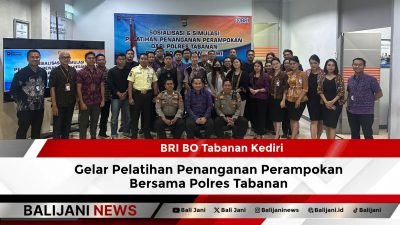 BRI BO Tabanan Kediri Gelar Pelatihan Penanganan Perampokan Bersama Polres Tabanan