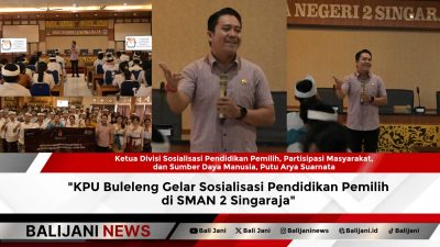 KPU Buleleng Gelar Sosialisasi Pendidikan Pemilih di SMAN 2 Singaraja