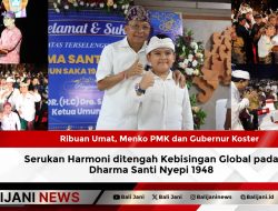 Ribuan Umat, Menko PMK dan Gubernur Koster Serukan Harmoni ditengah Kebisingan Global pada Dharma Santi Nyepi 1948