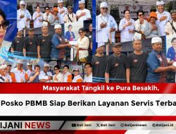 Masyarakat Tangkil ke Pura Besakih, Posko PBMB Siap Berikan Layanan Servis Terbaik